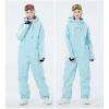 imageALSOGO Women One Pieces Ski Suits Jumpsuits Waterproof Insulated Snowsuit Overalls with Detachable Belt for Snow SportBlue