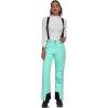 imageALSOGO Womens Insulated Snow Pants Winter Warm Ski Pant Outdoor Waterproof Snowboard Bibs with Detachable SuspenderBlue