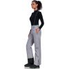 imageALSOGO Womens Insulated Snow Pants Winter Warm Ski Pant Outdoor Waterproof Snowboard Bibs with Detachable SuspenderGrey