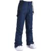 imageALSOGO Womens Insulated Snow Pants Winter Warm Ski Pant Outdoor Waterproof Snowboard Bibs with Detachable SuspenderNavy
