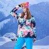 imageGS SNOWING Women Winter Waterproof Windproof Insulatd Snowboarding Jackets Ski Snow Coats and Pants02blue