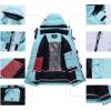 imageGS SNOWING Womens Ski Jackets and Pants Set Windproof Waterproof Colorful Snowboard Snowsuit133pkwpink