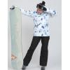 imageGS SNOWING Womens Ski Jackets and Pants Set Windproof Waterproof Colorful Snowboard SnowsuitBlack05