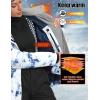 imageGS SNOWING Womens Ski Jackets and Pants Set Windproof Waterproof Colorful Snowboard SnowsuitWhite05