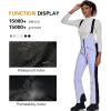 imageGS SNOWING Womens Snow Bibs Pants Insulated Waterproof Windproof Winter Ski Pants Snowboarding OverallsHoundstooth