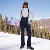 imageGS SNOWING Womens Snow Bibs Pants Insulated Waterproof Windproof Winter Ski Pants Snowboarding OverallsNavy