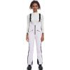 imageGS SNOWING Womens Snow Bibs Pants Insulated Waterproof Windproof Winter Ski Pants Snowboarding OverallsWhite