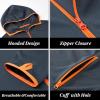 imageMens Long Sleeve Hoodie Zipper Jacket Sun Protection Quick Dry Lightweight Fishing Outdoor Hiking ShirtsBlack
