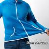 imageMens Long Sleeve Hoodie Zipper Jacket Sun Protection Quick Dry Lightweight Fishing Outdoor Hiking ShirtsBlue