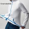 imageMens Long Sleeve Hoodie Zipper Jacket Sun Protection Quick Dry Lightweight Fishing Outdoor Hiking ShirtsWhite