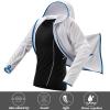 imageMens Long Sleeve Hoodie Zipper Jacket Sun Protection Quick Dry Lightweight Fishing Outdoor Hiking ShirtsWhite