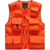 imageGS SNOWING Mens Mesh QuickDry Fishing Vest Outdoor Hunting Climbing Traveling Photography Cargo WaistcoatOrange