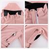 imageGS SNOWING Womens One Pieces Ski Suits Jumpsuits Ski Suit Coveralls Winter Outdoor Windproof Waterproof SnowsuitPink