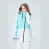 imageGS SNOWING Womens Ski Jackets and Bib Pants Set Warm Winter Snowboard SnowsuitC1white