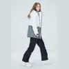 imageGS SNOWING Womens Ski Jackets and Bib Pants Set Warm Winter Snowboard SnowsuitC2black