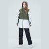 imageGS SNOWING Womens Ski Jackets and Bib Pants Set Warm Winter Snowboard SnowsuitC3black
