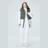 imageGS SNOWING Womens Ski Jackets and Bib Pants Set Warm Winter Snowboard SnowsuitC3white