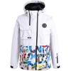 imageGS SNOWING Womens Ski Jackets and Bib Pants Set Warm Winter Snowboard SnowsuitC4white