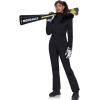 imageGS SNOWING Womens Ski Suit One Piece Snowsuits Insulated Waterproof Windproof Slim Winter Outdoor Onesies Ski Jumpsuit02black