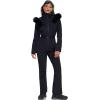 imageGS SNOWING Womens Ski Suit One Piece Snowsuits Insulated Waterproof Windproof Slim Winter Outdoor Onesies Ski Jumpsuit02black