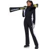 imageGS SNOWING Womens Ski Suit One Piece Snowsuits Insulated Waterproof Windproof Slim Winter Outdoor Onesies Ski Jumpsuit02blackwhite