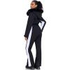 imageGS SNOWING Womens Ski Suit One Piece Snowsuits Insulated Waterproof Windproof Slim Winter Outdoor Onesies Ski Jumpsuit02blackwhite