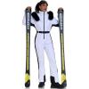 imageGS SNOWING Womens Ski Suit One Piece Snowsuits Insulated Waterproof Windproof Slim Winter Outdoor Onesies Ski Jumpsuit02whiteblack