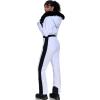 imageGS SNOWING Womens Ski Suit One Piece Snowsuits Insulated Waterproof Windproof Slim Winter Outdoor Onesies Ski Jumpsuit02whiteblack