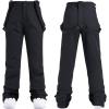 imageGS SNOWING Womens Ski Jackets and Pants Set Windproof Waterproof Colorful Snowboard Snowsuit389black
