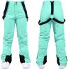 imageGS SNOWING Womens Ski Jackets and Pants Set Windproof Waterproof Colorful Snowboard Snowsuit389blue