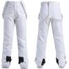 imageGS SNOWING Womens Ski Jackets and Pants Set Windproof Waterproof Colorful Snowboard Snowsuit389white