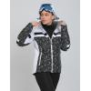 imageGS SNOWING Womens Waterproof Ski Jackets Windproof Mountain Snow Coat Warm Winter Sports Coat with Hood 002Black M