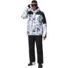 imageMens Jacket and Pants Set Insulated Waterproof Waterproof Snowboard Snowsuits for Snow Sport01huablack