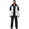 imageMens Jacket and Pants Set Insulated Waterproof Waterproof Snowboard Snowsuits for Snow Sport01whblack