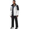 imageMens Jacket and Pants Set Insulated Waterproof Waterproof Snowboard Snowsuits for Snow Sport01whblack