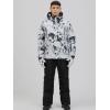 imageMens Jacket and Pants Set Insulated Waterproof Waterproof Snowboard Snowsuits for Snow Sport02whiteblack
