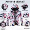 imageMens Jacket and Pants Set Insulated Waterproof Waterproof Snowboard Snowsuits for Snow Sport05white