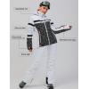 imageWomens Ski Jackets and Pants Set Windproof Waterproof Insulated Snowsuit Winter Warm Snowboarding Snow Coat002blackblack