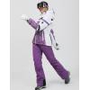 imageWomens Ski Jackets and Pants Set Windproof Waterproof Insulated Snowsuit Winter Warm Snowboarding Snow Coat002purplepurple
