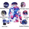 imageWomens Ski Jackets and Pants Set Windproof Waterproof Insulated Snowsuit Winter Warm Snowboarding Snow CoatBlue02