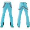 imageWomens Ski Jackets and Pants Set Windproof Waterproof Insulated Snowsuit Winter Warm Snowboarding Snow CoatBlue04