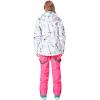 imageWomens Ski Jackets and Pants Set Windproof Waterproof Insulated Snowsuit Winter Warm Snowboarding Snow CoatPink