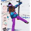 imageWomens Ski Jackets and Pants Set Windproof Waterproof Insulated Snowsuit Winter Warm Snowboarding Snow CoatWhite03