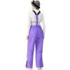 imageGS SNOWING Women Baggy Ski Pants Men Snow Bibs Snowboard Overall Insulated Windproof Waterproof for Winter Outdoor SportsPurple