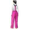 imageGS SNOWING Women Baggy Ski Pants Men Snow Bibs Snowboard Overall Insulated Windproof Waterproof for Winter Outdoor SportsRose