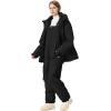 imageGS SNOWING Womens Ski Jackets and Pants Set Windproof Waterproof Snowboard Jacket Bibs Two Piece Ski Suits384bk1622bk
