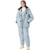 imageGS SNOWING Womens Ski Jackets and Pants Set Windproof Waterproof Snowboard Jacket Bibs Two Piece Ski Suits384gy1622gy
