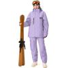 imageGS SNOWING Womens Ski Jackets and Pants Set Windproof Waterproof Snowboard Jacket Bibs Two Piece Ski Suits384pp1622bk