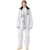 imageGS SNOWING Womens Ski Jackets and Pants Set Windproof Waterproof Snowboard Jacket Bibs Two Piece Ski Suits384wt1622bk