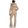 imageGS SNOWING Womens Ski Suit One Piece Snowsuit Winter Snow Snowboard Slim Insulated Jumpsuits Waterproof WindproofKhaki